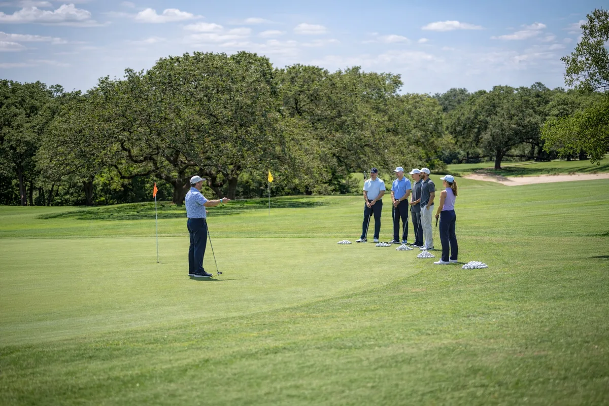 Group golf lessons